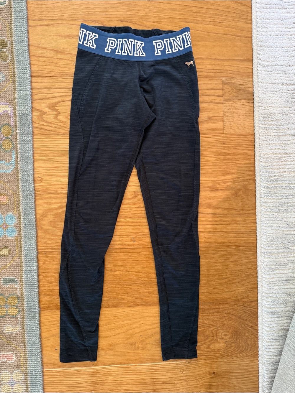 PINK Victoria's Secret Black Logo Waist Girls' Leggings